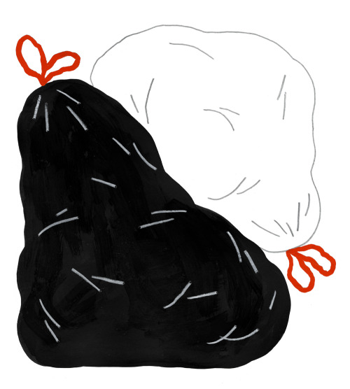 500x556 Art Garbage Tim Lahan Trash Bags Timlahan
