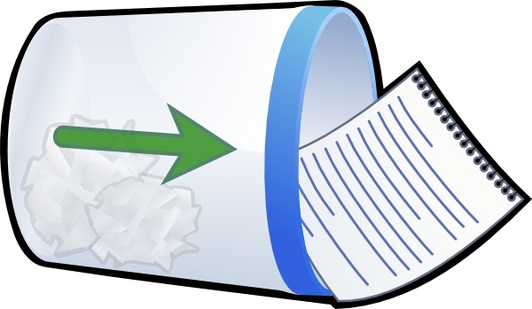 600x349 Trash Bin Fall Clip Art Free Vector In Open Office Drawing