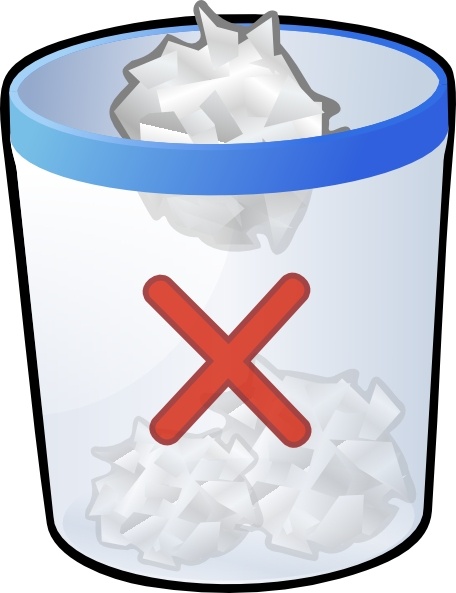 456x593 Trash Bin Full Clip Art Free Vector In Open Office Drawing