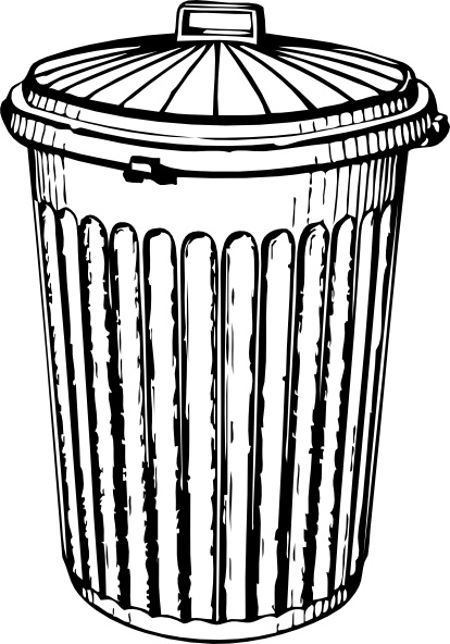 414x592 Trash Can Clip Art Free Vector In Open Office Drawing