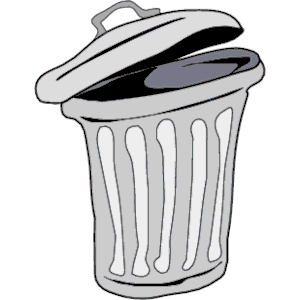 300x300 Trash Can Clipart Open
