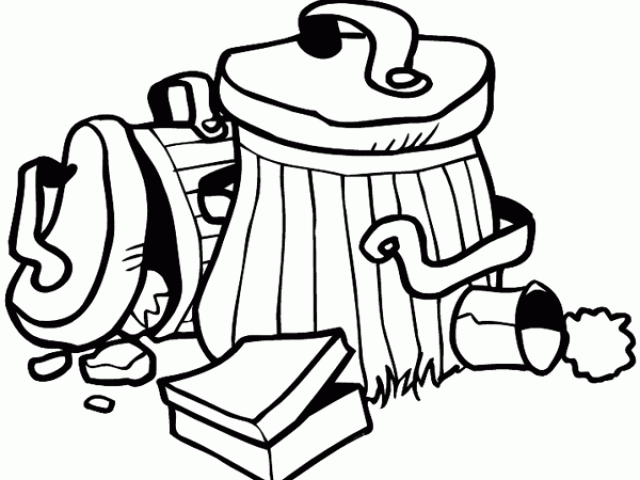 640x480 Trash Can Clipart Draw