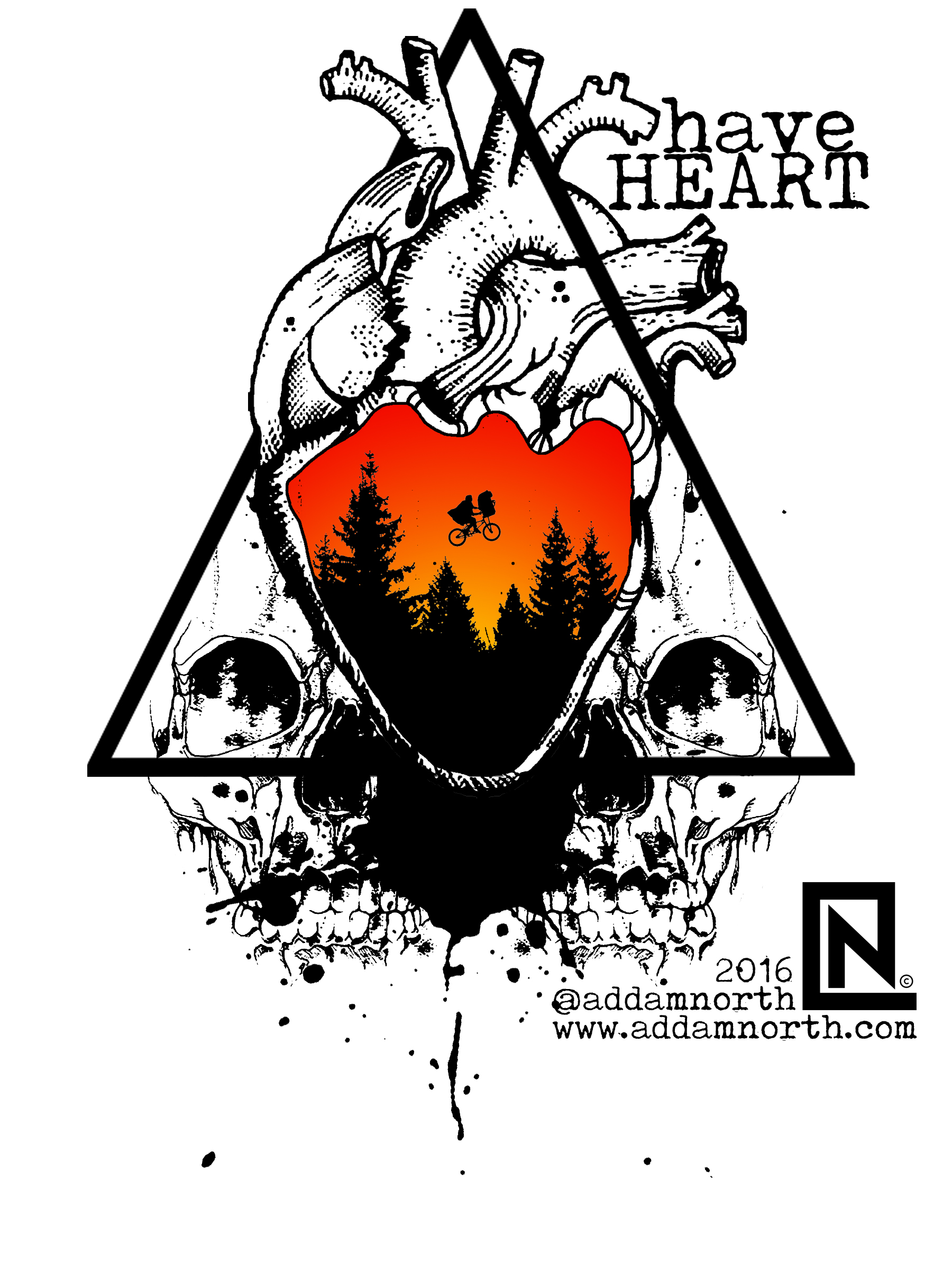 1800x2400 Tattoo Of Heart, E T Composition, Geometric, Trash Flash, Trash