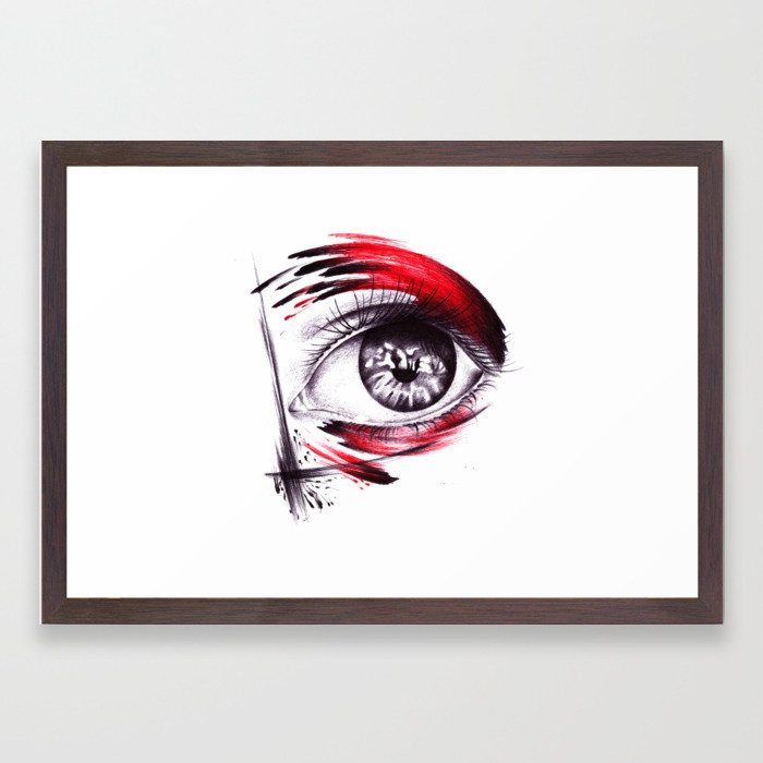 700x700 Trash Polka Eye Framed Art Print