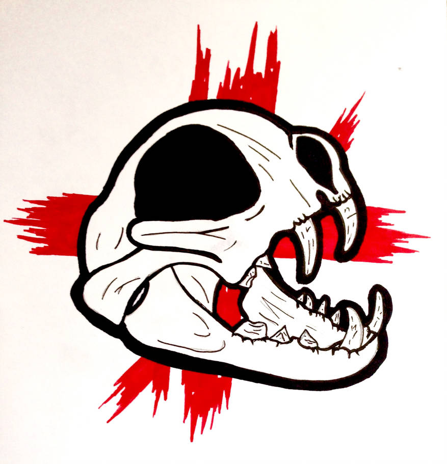 877x911 Trash Polka Cat Skull