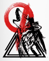 190x236 Wolf Trash Polka Tattoo Travel Mug Spreadshirt