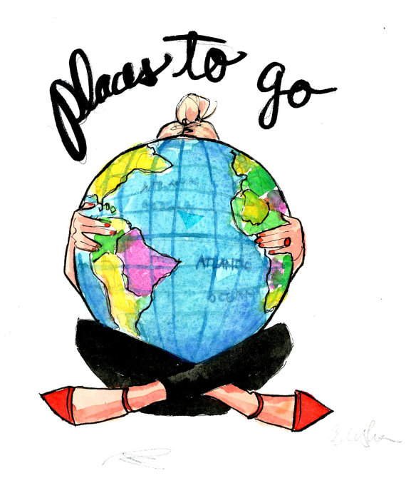 570x684 Travel Journal Places To Go Tumblr Images Viajar Dibujos