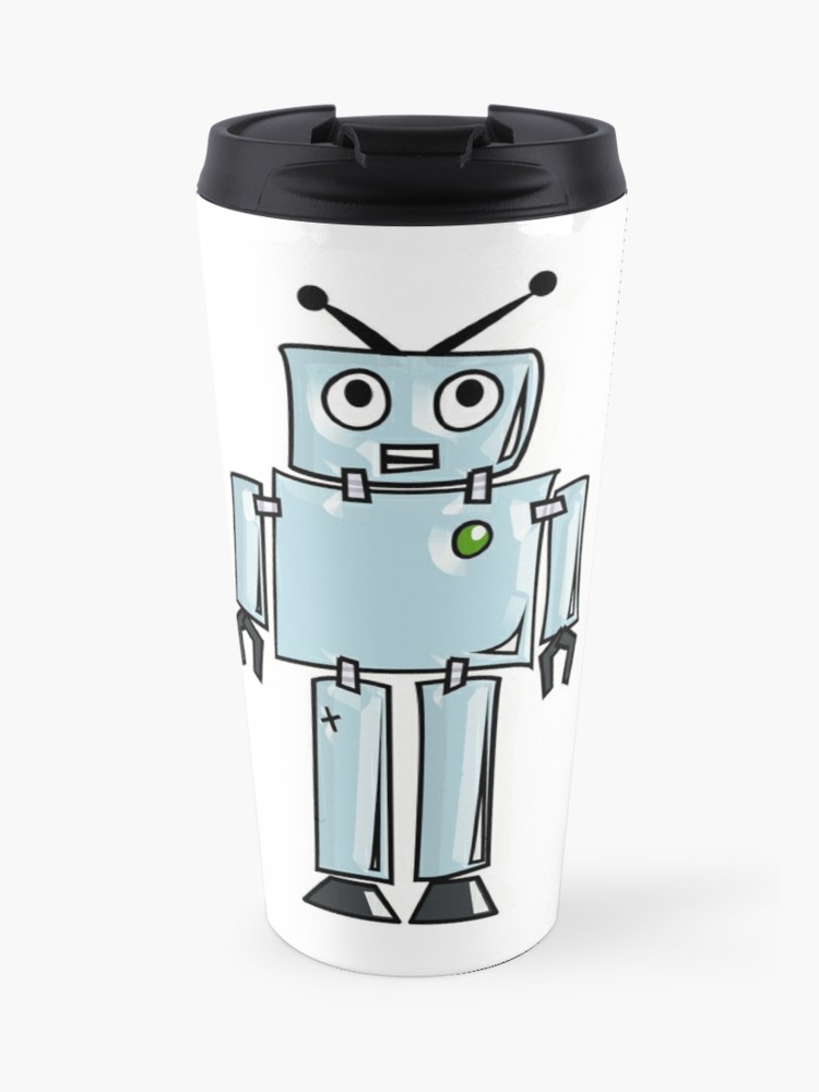 750x1000 robot, cartoon, tin man, robotics, toon, line drawing
