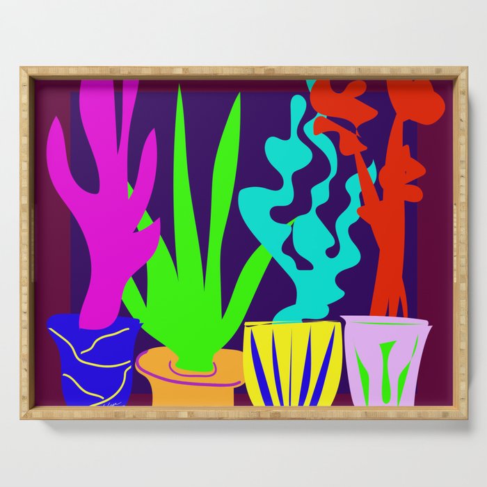 700x700 Simple Shapes Of Cactus In Pots Colorful Digital Drawing Serving