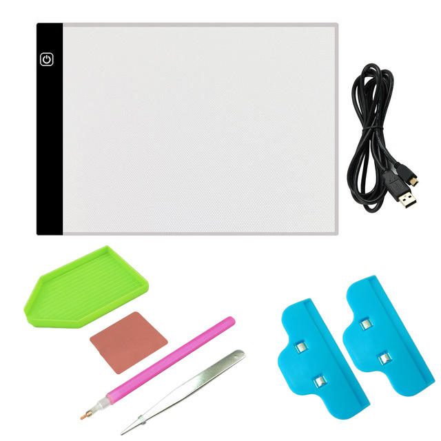 640x640 diy diamond painting led light tablet pad rhinestone drawing