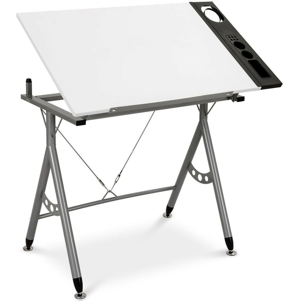 1000x1000 Art Drawing Desk Adjustable Desktop Wside Tray Drafting Table