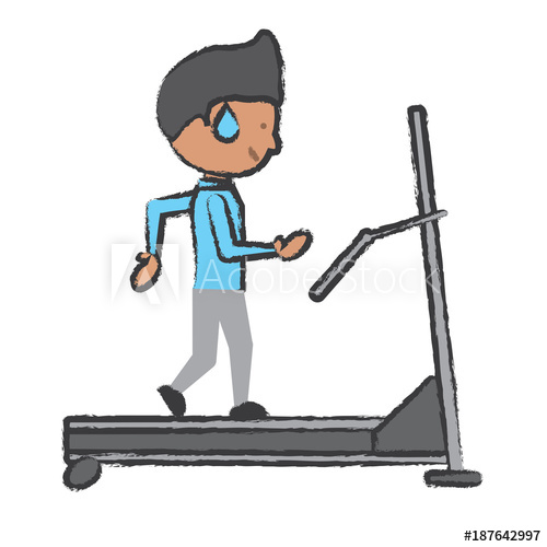 500x500 Man On A Treadmill