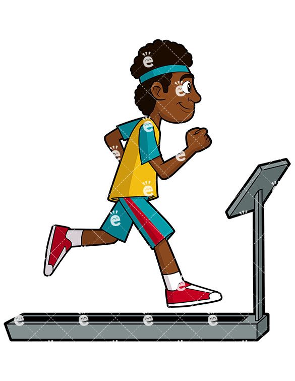 585x755 a black man exercising on a treadmill in my hubby health