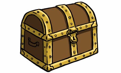 500x301 How To Draw A Treasure Chest Crafts And Diy Pirate Treasure
