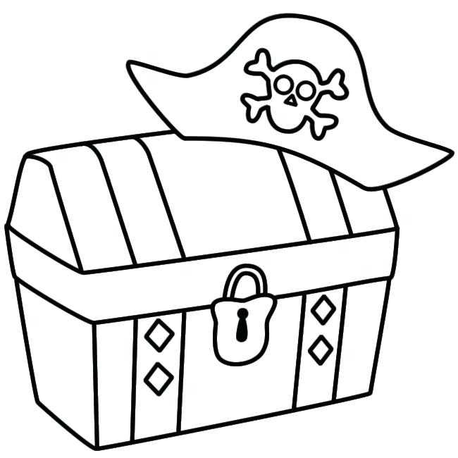 650x650 Treasure Chest Coloring