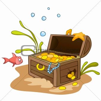 340x340 Underwater Treasure Chest Clip Art Officein Your Housein Your