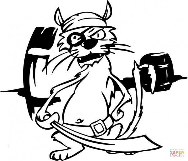 600x513 Pirate Treasure Chest Coloring Pages