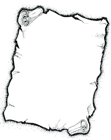 372x468 Scroll Border Template Treasure Map