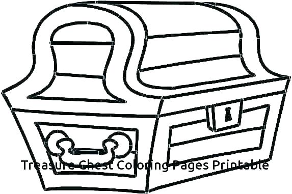 573x381 Treasure Coloring Pages Chest Map Free