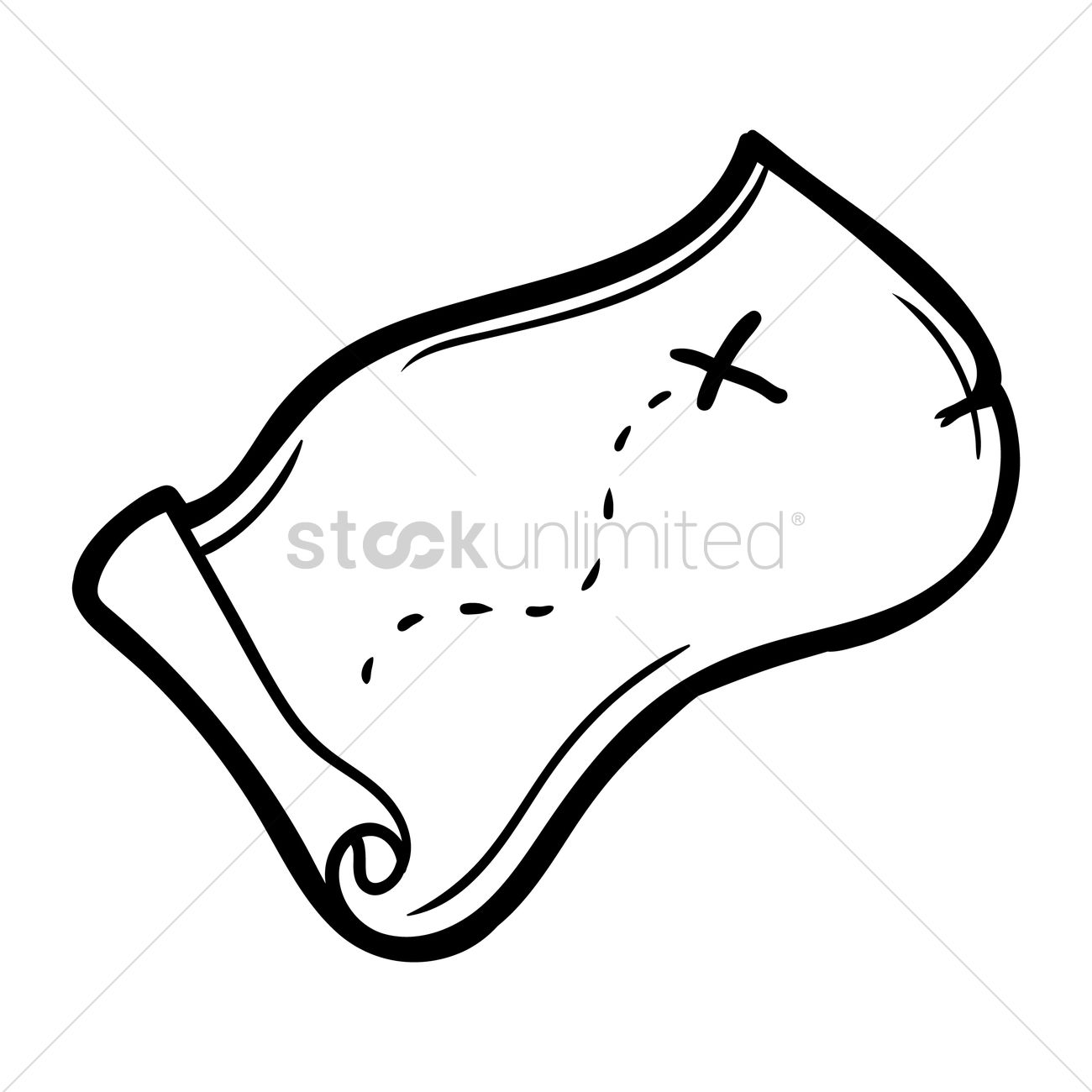 1300x1300 Treasure Map Vector Image