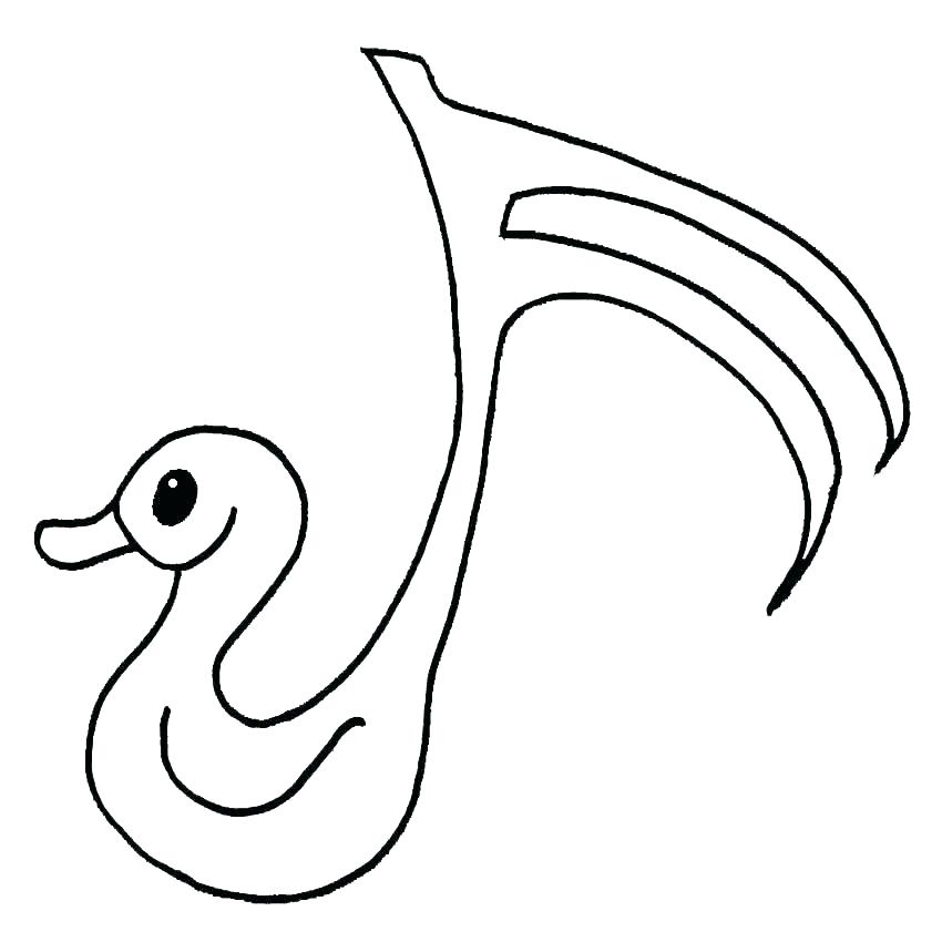 850x850 Drawing At Free For Personal Use Coloring Pages Treble Clef Notes