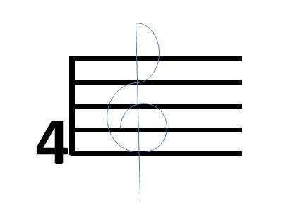 398x315 How To Draw A Treble Clef Sign