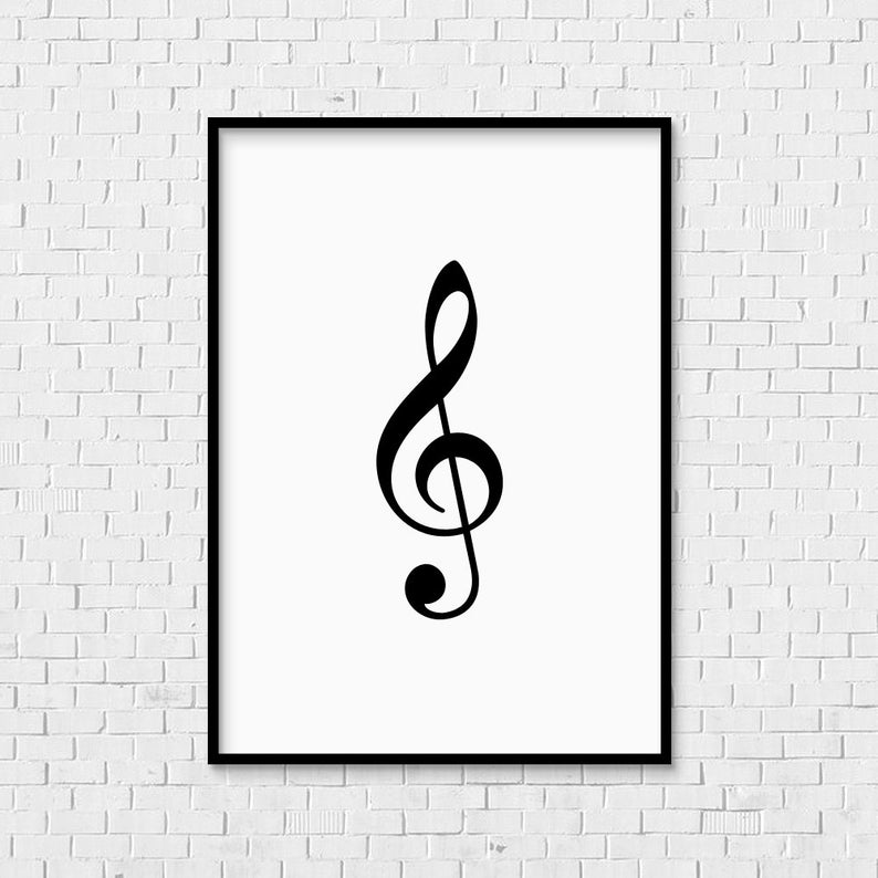 Treble Clef Drawing | Free download on ClipArtMag