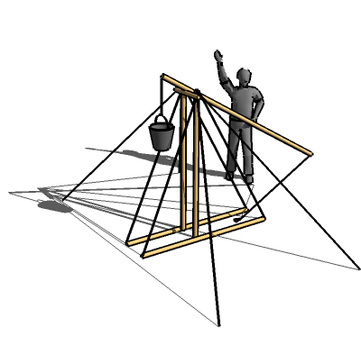 400x383 Ropes And Poles Trebuchet