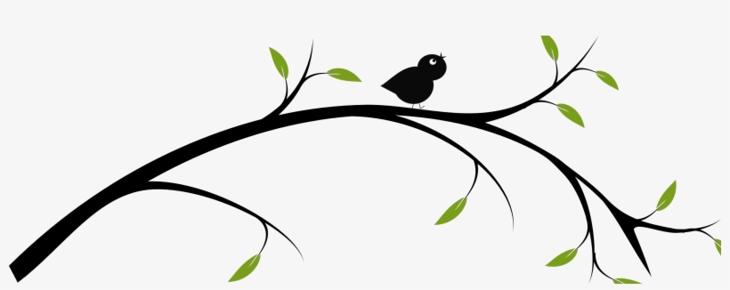 820x326 Birds On A Branch Clip Art