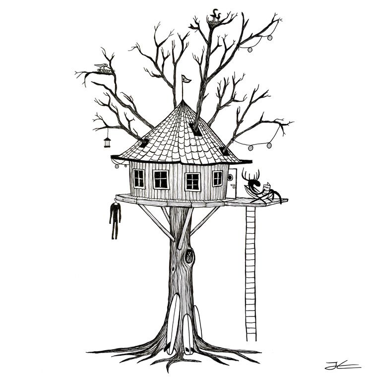 750x760 Image Result For Tree House Drawing Fairy Garden In Tree
