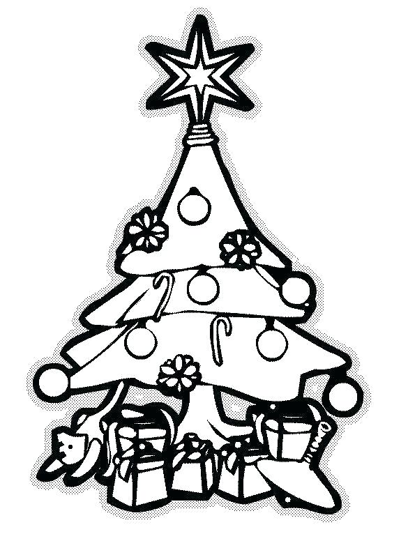 585x766 Christmas Trees To Colour In Tree Pictures To Color And Draw
