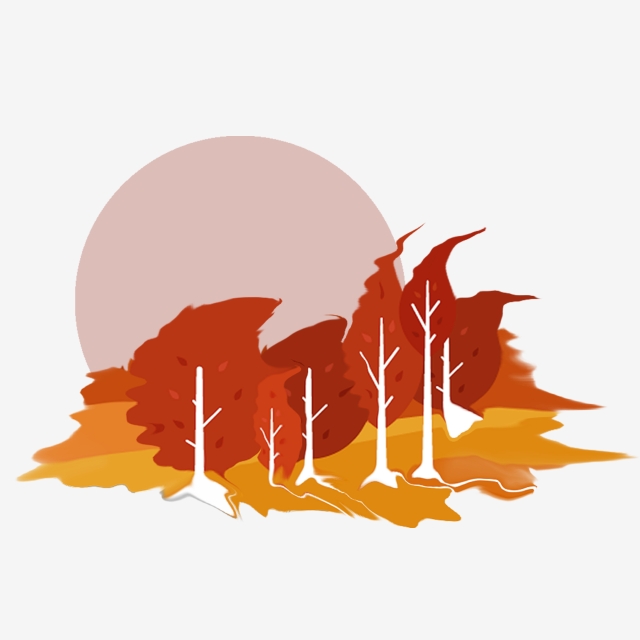 640x640 Pure Hand Drawing Warm Color Autumn Fall, Autumn Is Cool, Warm