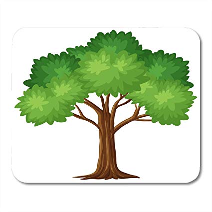 425x425 Mouse Pads Clip Clipart Green Tree On White Branch