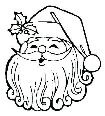 362x400 Grayscale Santa Coloring Pages With Book Tree Drawing