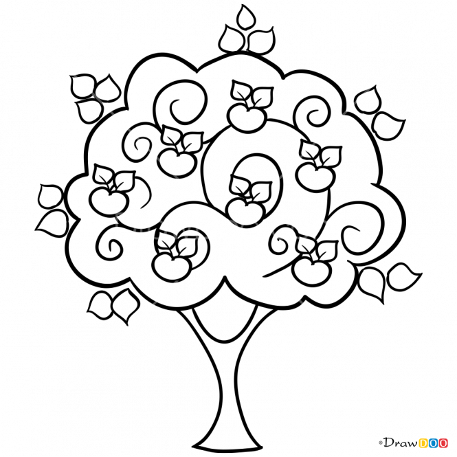 665x665 Season Drawing Apple Tree Transparent Png Clipart Free Download