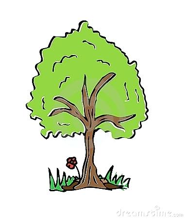 381x450 colorful tree drawing cartoon drawing tree with colorful pine tree