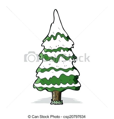 449x470 Snowy Tree Drawing Evergreen Trees In Snow Free Clip Art Snowy