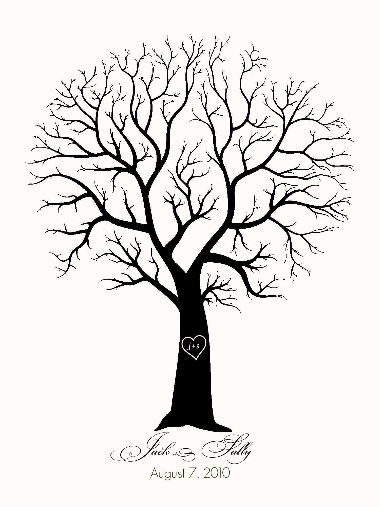 1500x2000 Family Tree Template No Leaves Tree Without Leaves Coloring