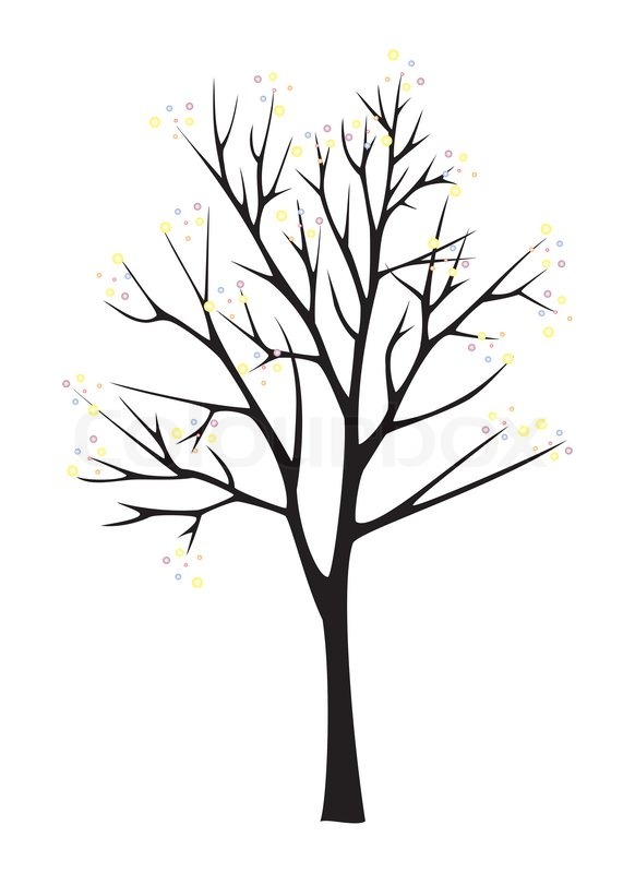 582x800 Tree With No Leaves Black And White Clipart