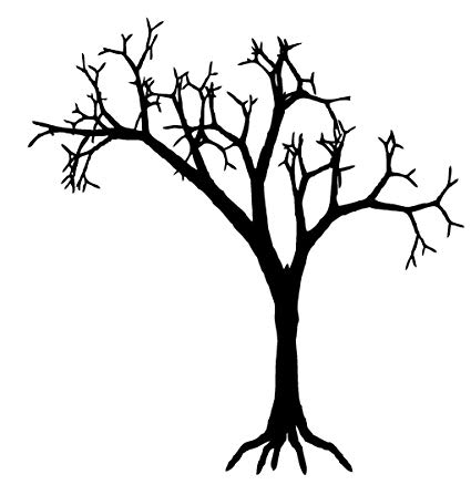 425x447 Newclew Tree Spooky Halloween Wall Decal Sticker Art