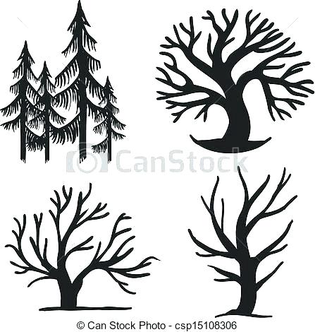 447x470 Easy Trees To Draw Tree Sketch Easy Christmas Trees Drawing