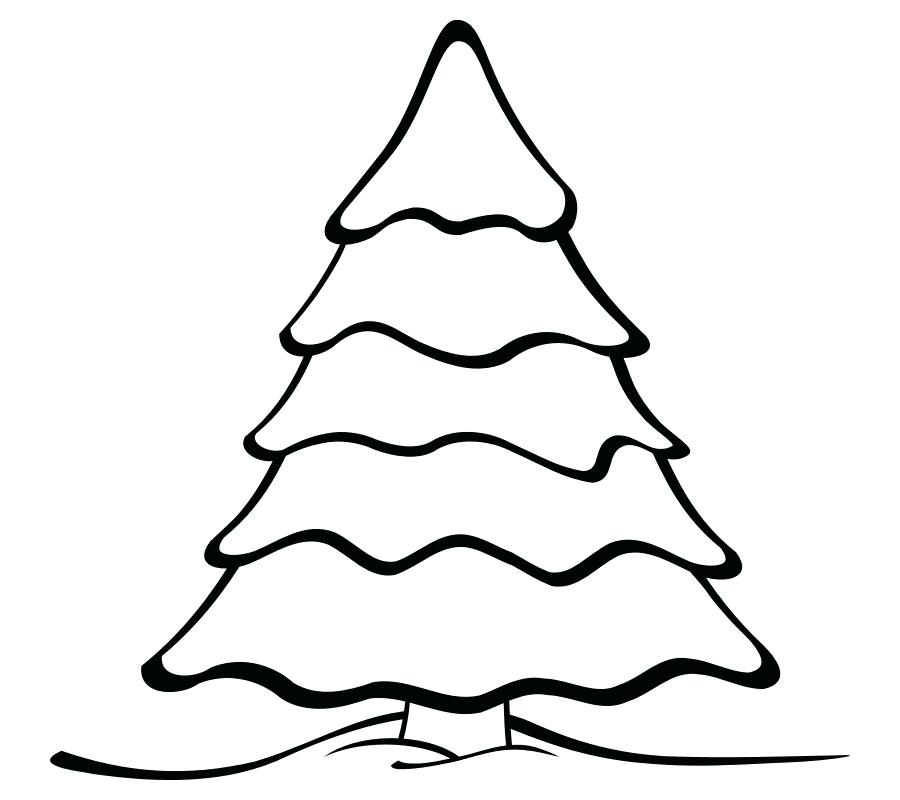 900x800 Xmas Tree Drawing