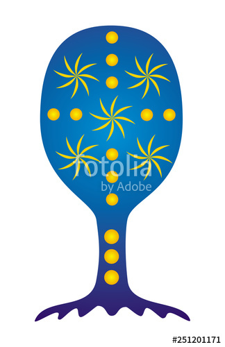 324x500 The Tree Of Life Symbolic Mystical Drawing Vector Graphics