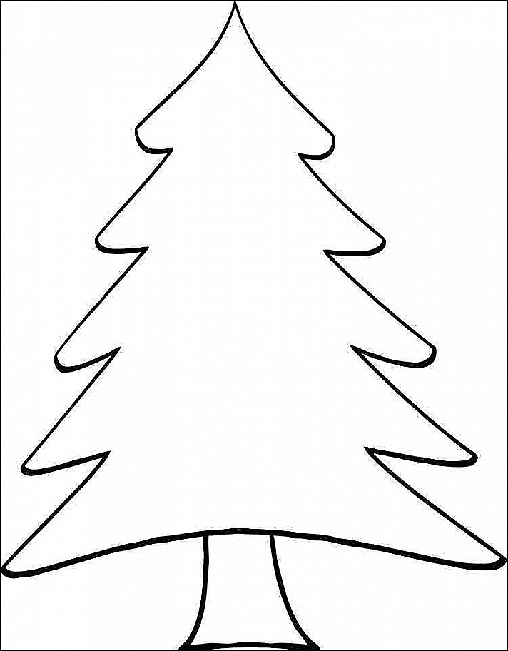 712x912 Basic Christmas Tree Coloring