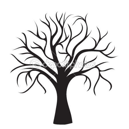 450x450 Easy To Draw Tree Silhouette