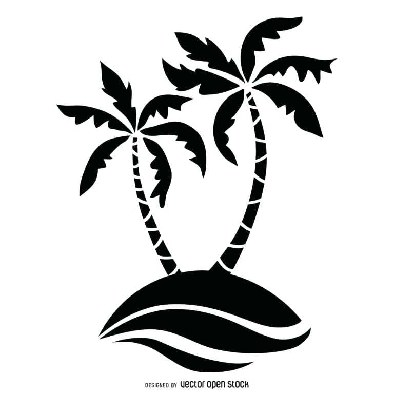 768x768 Easy Palm Tree Drawing