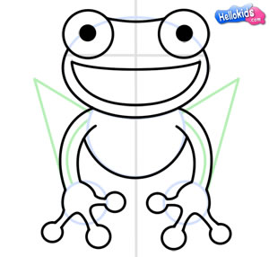 300x286 How To Draw How To Draw A Red Eyed Tree Frog