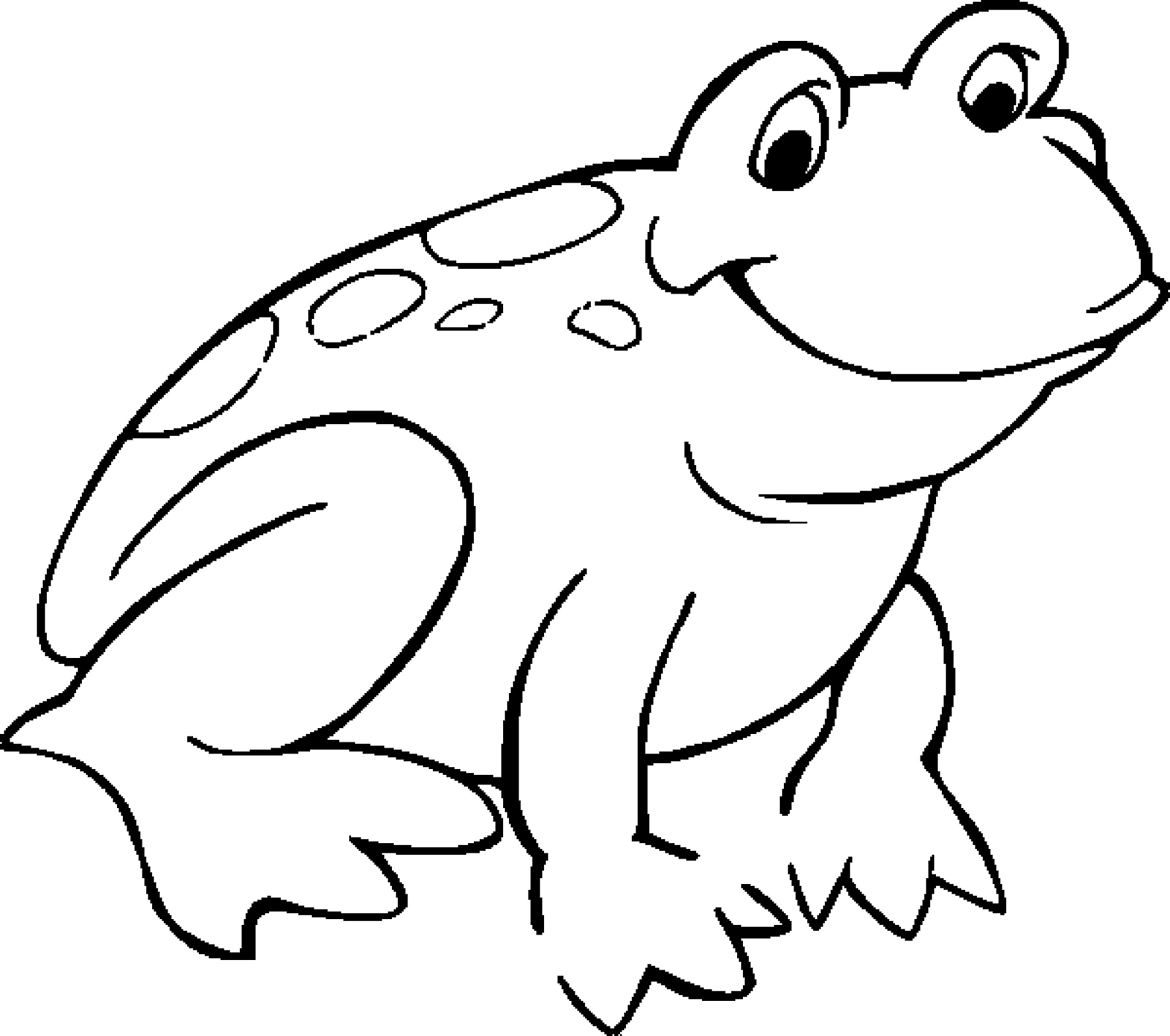 1800x1595 Tree Frog Clipart Black And White
