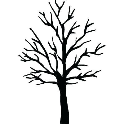 400x400 Outline Of A Tree With Branches Coloring Pages Leafless Tree