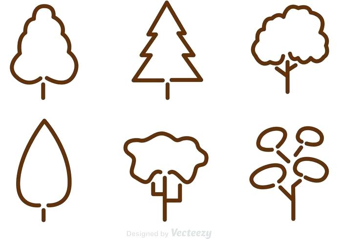 700x490 outline of tree tree outline vectors palm tree outline drawing